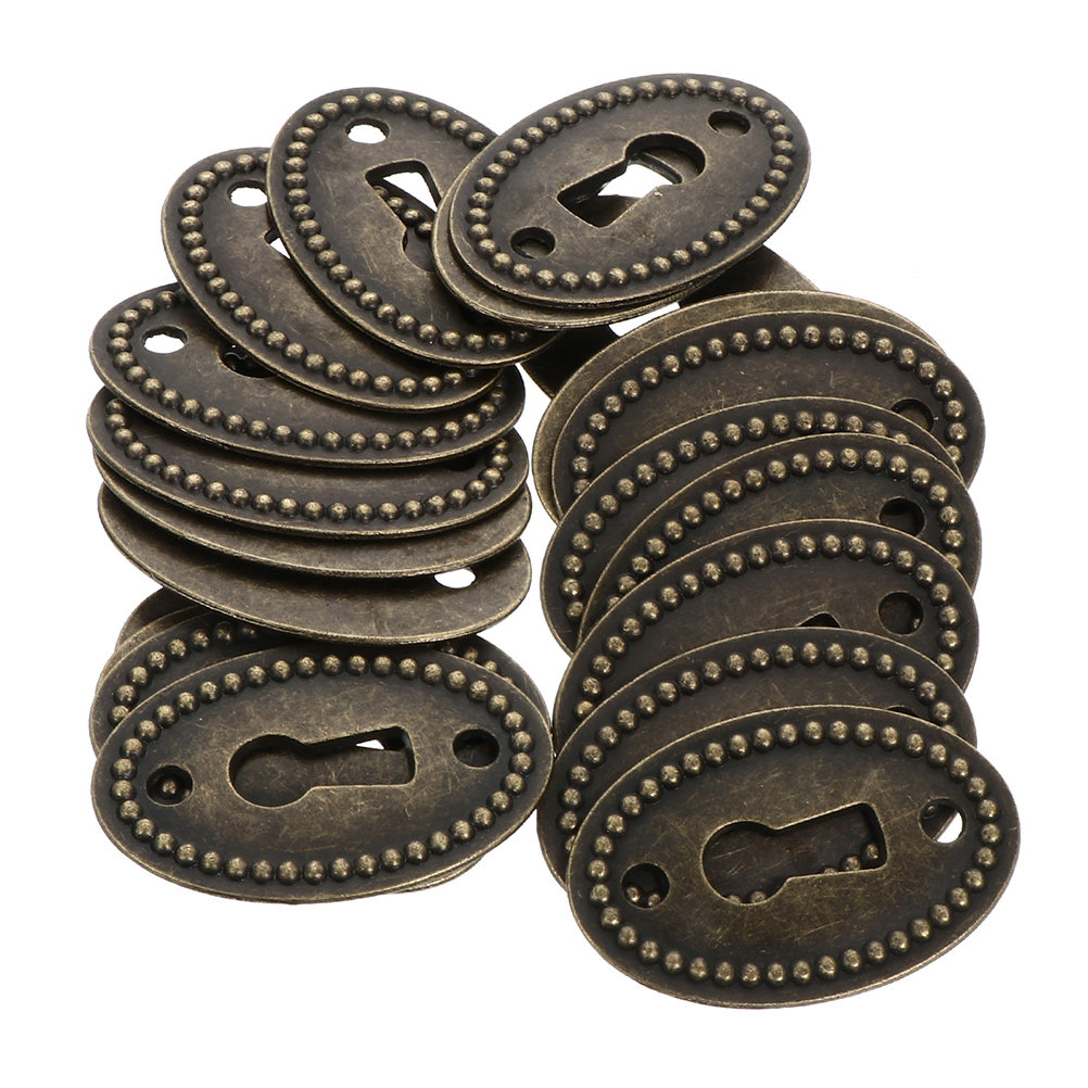Furniture Hardware Covers - 30Pcs Zinc Alloy Keyhole Cover Plate