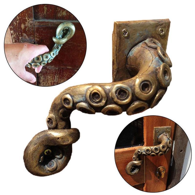 Furniture Hardware Design - Vintage Octopus Door Knob Outdoor Hook