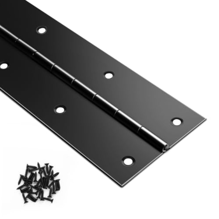 Piano Hinge Continuous - Black Piano Hinge x 3 Heavy