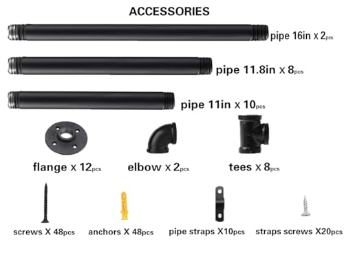 Industrial Iron Pipe Shelf Bra – обзор и цена Furniture Hardware In China