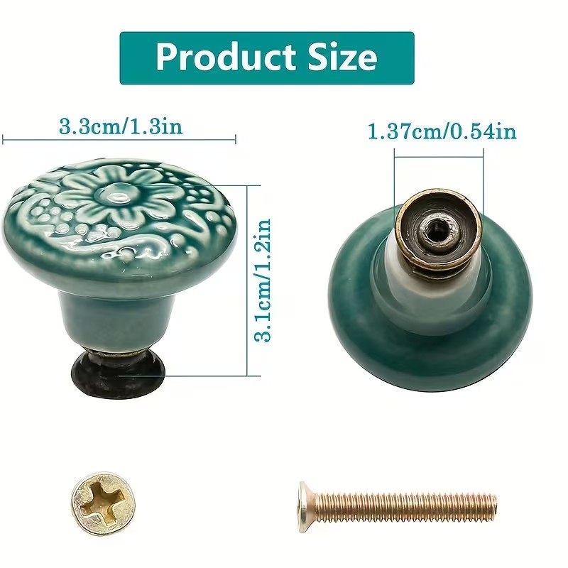 12pcs Ceramic Cabinet Knobs, F – обзор и цена Furniture Hardware Design