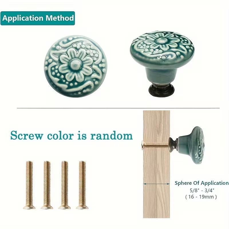 12pcs Ceramic Cabinet Knobs, F – обзор и цена Furniture Hardware Design