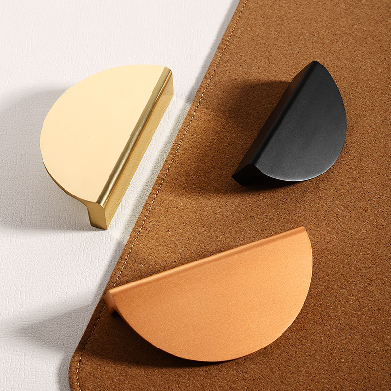 10 PCS Simple Semicircle Black – обзор и цена Furniture Hardware Wholesale