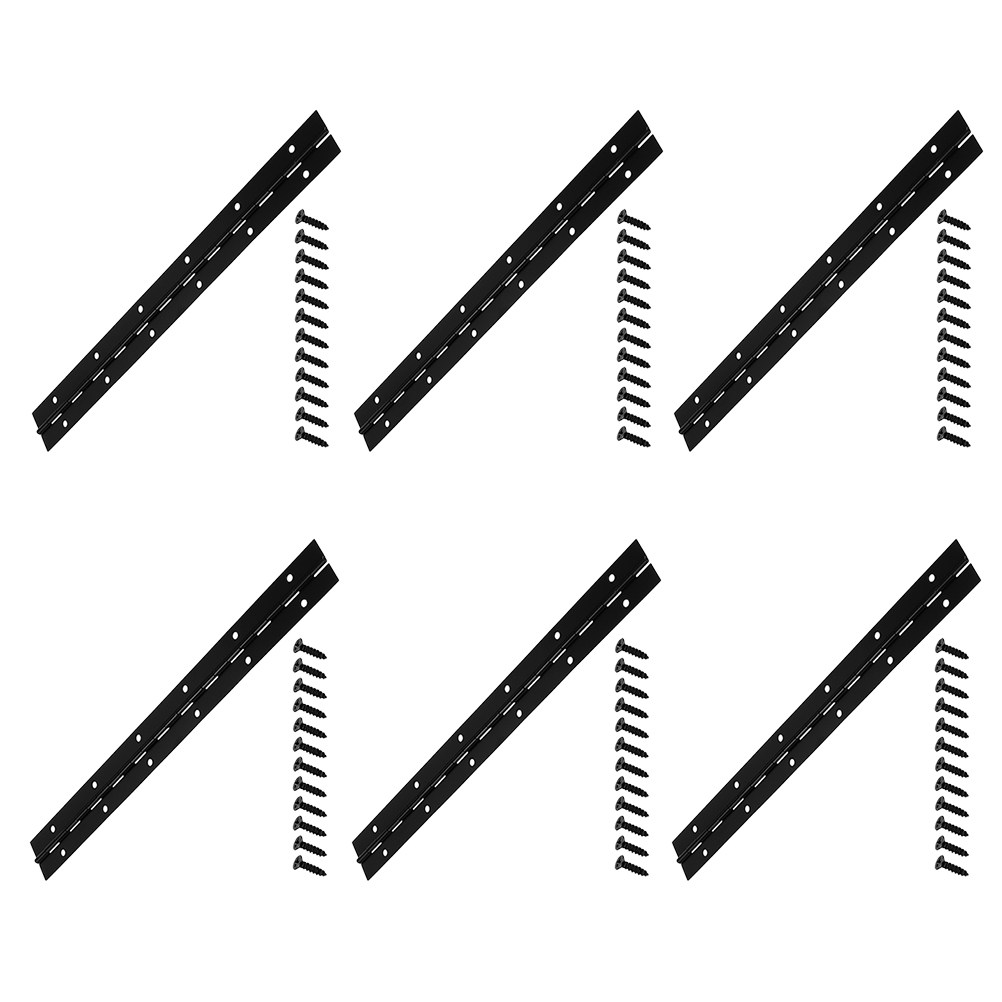 6Pcs 12-Inch Black Electrophor – обзор и цена Piano Hinge Continuous