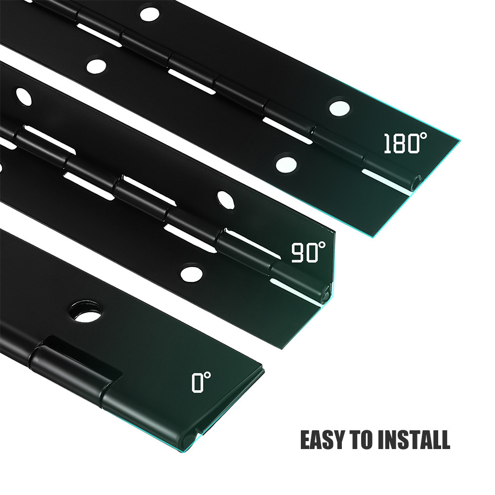 6Pcs 12-Inch Black Electrophor – обзор и цена Piano Hinge Continuous