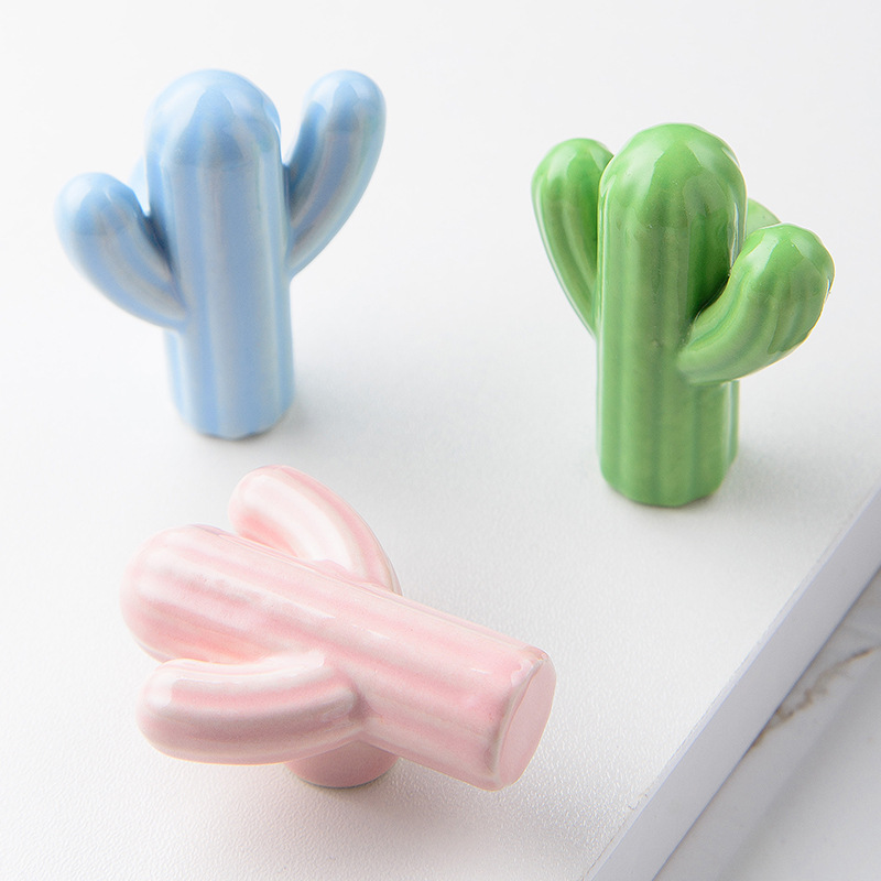 1/4pcs Colorful Ceramic Cactus – обзор и цена Unique Furniture Hardware