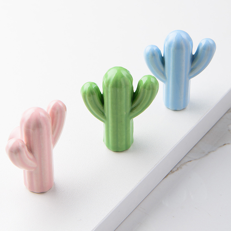 1/4pcs Colorful Ceramic Cactus – обзор и цена Unique Furniture Hardware