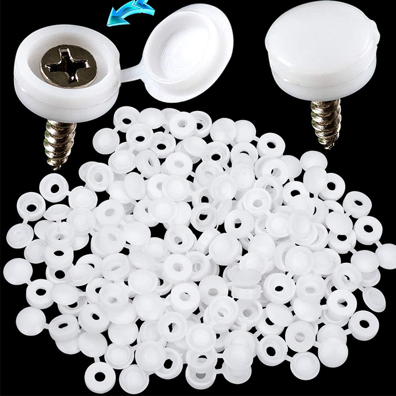 White Hinged Plastic Screw Cap – обзор и цена Furniture Hardware Covers