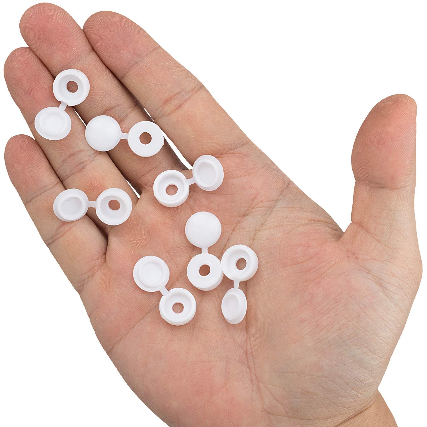 White Hinged Plastic Screw Cap – обзор и цена Furniture Hardware Covers