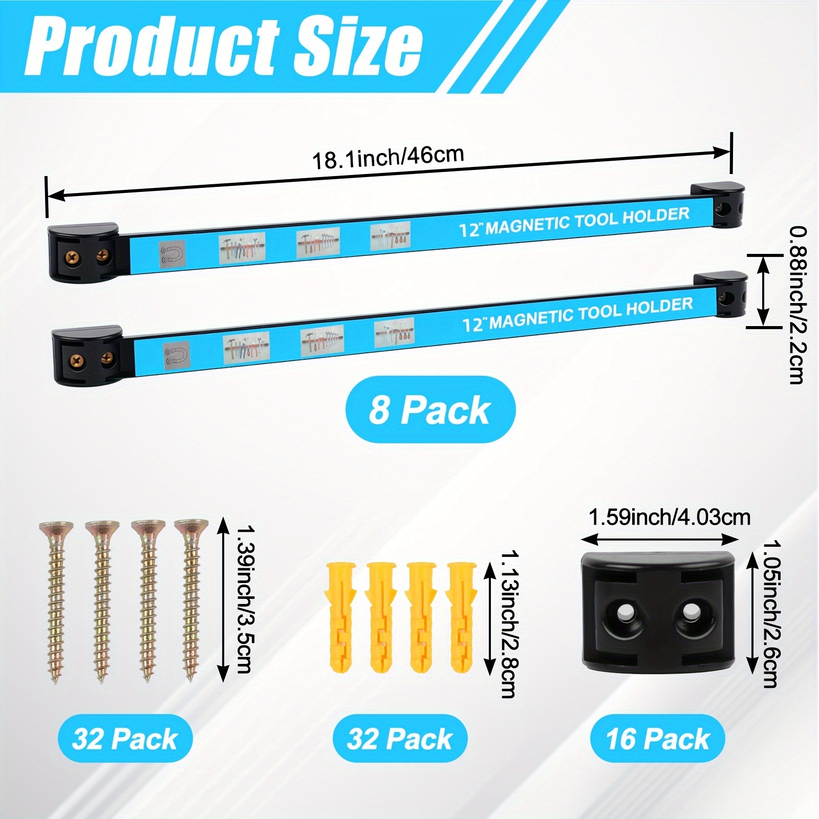 12-18 Inch Tool Rack Set - 8pc – обзор и цена Furniture Hardware In China