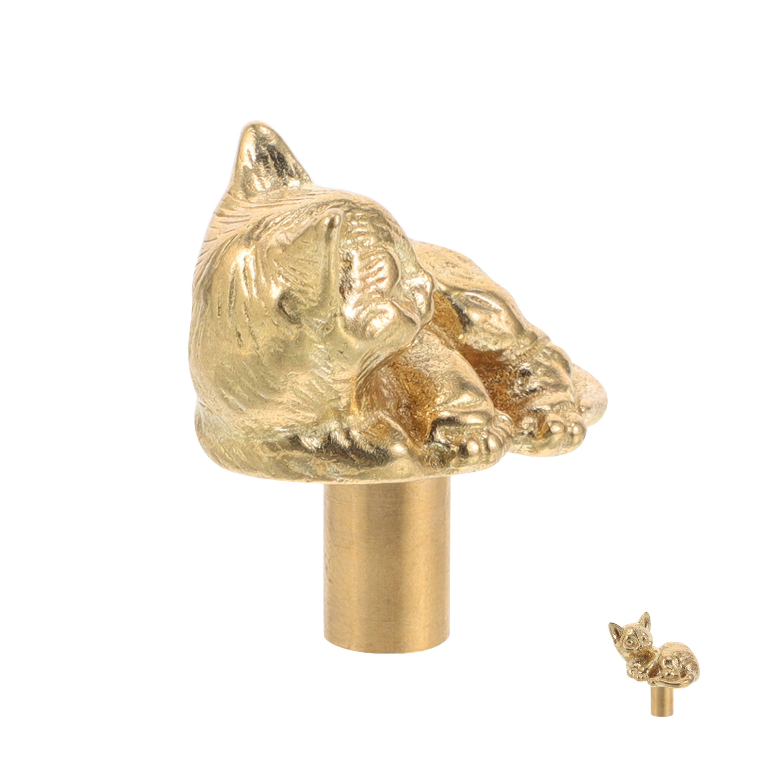 Vintage Brass Cat Door Handle  – обзор и цена Unique Furniture Hardware