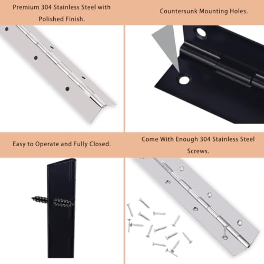 Piano Hinge x 3 Heavy Duty Sta – обзор и цена Piano Hinge Continuous