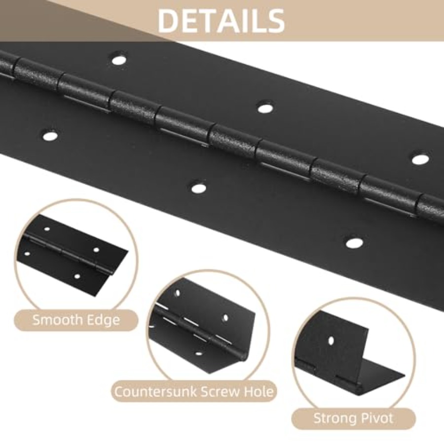 2 Pack Heavy Duty Piano Hges,  – обзор и цена Piano Hinge Continuous