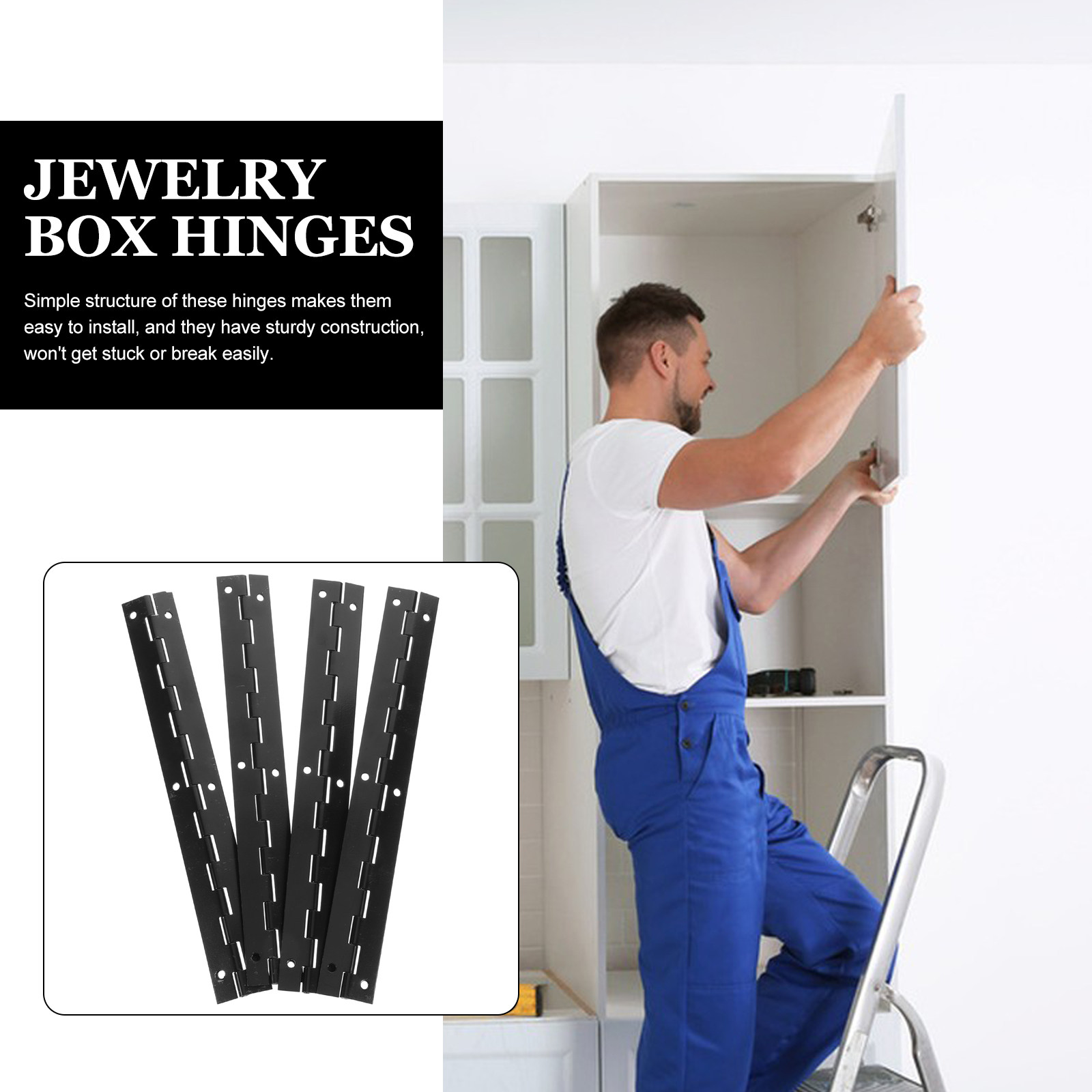 4Pcs Jewelry Box Hinges Metal  – обзор и цена Piano Hinge Continuous